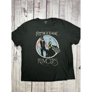 Fleetwood Mac Rumours T-Shirt Graphic T Men XXL Black Short Sleeve Old Navy